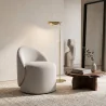 Tabouret Bas Rond – Siège Rembourré avec Dossier – Yaby image 7