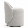 Tabouret Bas Rond – Siège Rembourré avec Dossier – Yaby image 7