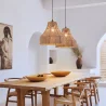 Suspension Corde Naturelle et Métal – Style Boho – Design Fait Main – Lorena image 7