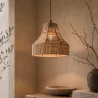 Suspension Corde Naturelle et Métal – Style Boho – Design Fait Main – Lorena image 7