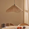 Suspension Lampe Corde Naturelle Style Boho – Abat-jour en Fibre Naturelle Fait Main - Lunah image 7