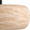 Suspension plafonnier – bois & travertin – Marguerite image 7