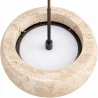 Suspension plafonnier – bois & travertin – Marguerite image 7