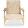 Fauteuil de Salon en Bois et Corde - Design Artisanal Boho Bali - Birma image 7