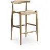 Tabouret de bar design Boho Bali - Bois - 75cm - Elb image 7