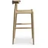 Tabouret de bar design Boho Bali - Bois - 75cm - Elb image 7