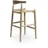 Tabouret de bar design Boho Bali - Bois - 75cm - Elb image 7