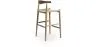 Tabouret de bar design Boho Bali - Bois - 75cm - Elb image 7
