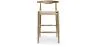 Tabouret de bar design Boho Bali - Bois - 75cm - Elb image 7