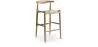 Tabouret de bar design Boho Bali - Bois - 75cm - Elb image 7