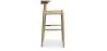 Tabouret de bar design Boho Bali - Bois - 75cm - Elb image 7