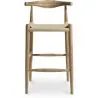 Tabouret de bar design Boho Bali - Bois - 75cm - Elb image 7