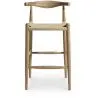 Tabouret de bar design Boho Bali - Bois - 75cm - Elb image 7