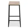 Tabouret design industriel - bois et métal - 76cm - Big Boy image 7