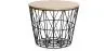 Table d'appoint ronde - Design industriel - Bois et métal - Basker image 7