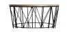 Table d'appoint ronde - Design industriel - Bois et métal - Basker image 7