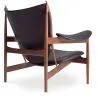 Fauteuil Design avec Accoudoirs - Bois et Cuir - Captain image 7