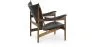 Fauteuil Design avec Accoudoirs - Bois et Cuir - Captain image 7