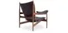 Fauteuil Design avec Accoudoirs - Bois et Cuir - Captain image 7
