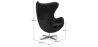 Fauteuil avec accoudoirs - Revêtement en cuir - Design en forme d'œuf - Brave image 7