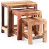Lot de 3 tables d'appoint empilables - Bois - Seaside image 7