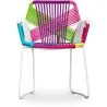 Chaise d'extérieur avec accoudoirs - Chaise de jardin - Multicolore - Frony image 7