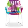 Chaise d'extérieur avec accoudoirs - Chaise de jardin - Multicolore - Frony image 7