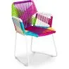 Chaise d'extérieur avec accoudoirs - Chaise de jardin - Multicolore - Frony image 7
