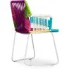 Chaise d'extérieur avec accoudoirs - Chaise de jardin - Multicolore - Frony image 7
