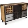 Buffet à vin avec roues - Design industriel - Avara image 7