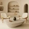 Fauteuil design - Fauteuil scandinave - Revêtement en similicuir - Lucy image 7