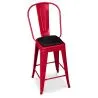 Coussin magnétisé pour tabouret carré - simili cuir - Stylix image 7