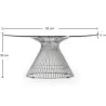 Table basse ronde - Design en verre - Barrel image 7