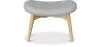  Repose-pieds tapissé en lin - Design scandinave - Bois - Kontor image 7