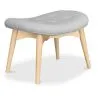  Repose-pieds tapissé en lin - Design scandinave - Bois - Kontor image 7