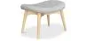  Repose-pieds tapissé en lin - Design scandinave - Bois - Kontor image 7