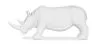  Figurine Décorative Rhinocéros - Blanc Mat - Rhyn image 7