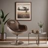 Fauteuil pivotant de design aviateur - Tapissé en PU image 7