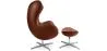  Fauteuil avec repose-pieds design en forme d'œuf - Revêtement en cuir - Brave image 7