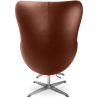  Fauteuil avec repose-pieds design en forme d'œuf - Revêtement en cuir - Brave image 7