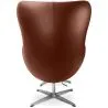  Fauteuil avec repose-pieds design en forme d'œuf - Revêtement en cuir - Brave image 7