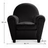  Fauteuil avec Accoudoirs - Revêtu de Similicuir - Club image 7