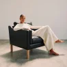 Fauteuil avec Accoudoirs - Revêtu de Cuir - Mattathais image 7