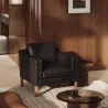 Fauteuil avec Accoudoirs - Revêtu de Cuir - Mattathais image 7