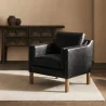 Fauteuil avec Accoudoirs - Revêtu de Cuir - Mattathais image 7