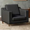Fauteuil avec Accoudoirs - Revêtu de Cuir - Mattathais image 7
