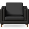 Fauteuil avec Accoudoirs - Revêtu de Cuir - Mattathais image 7