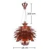  Lampe de plafond en bronze - Petite lampe suspendue au design d'artichaut - Atrich image 7