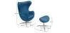 Fauteuil Design Oeuf avec Repose-Pieds - Revêtement en Similicuir - Brave image 7