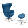 Fauteuil Design Oeuf avec Repose-Pieds - Revêtement en Similicuir - Brave image 7